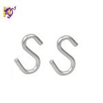 Electroplating Heavy Duty SS302 Metal S Clips Double Hanging Hook Wire Formed