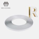 White Color Single Edge Arrow Type 35m 45m Length Channel Letter Plastic Trim