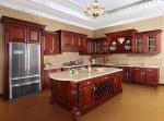 Oak solid wood kitchen cabinet