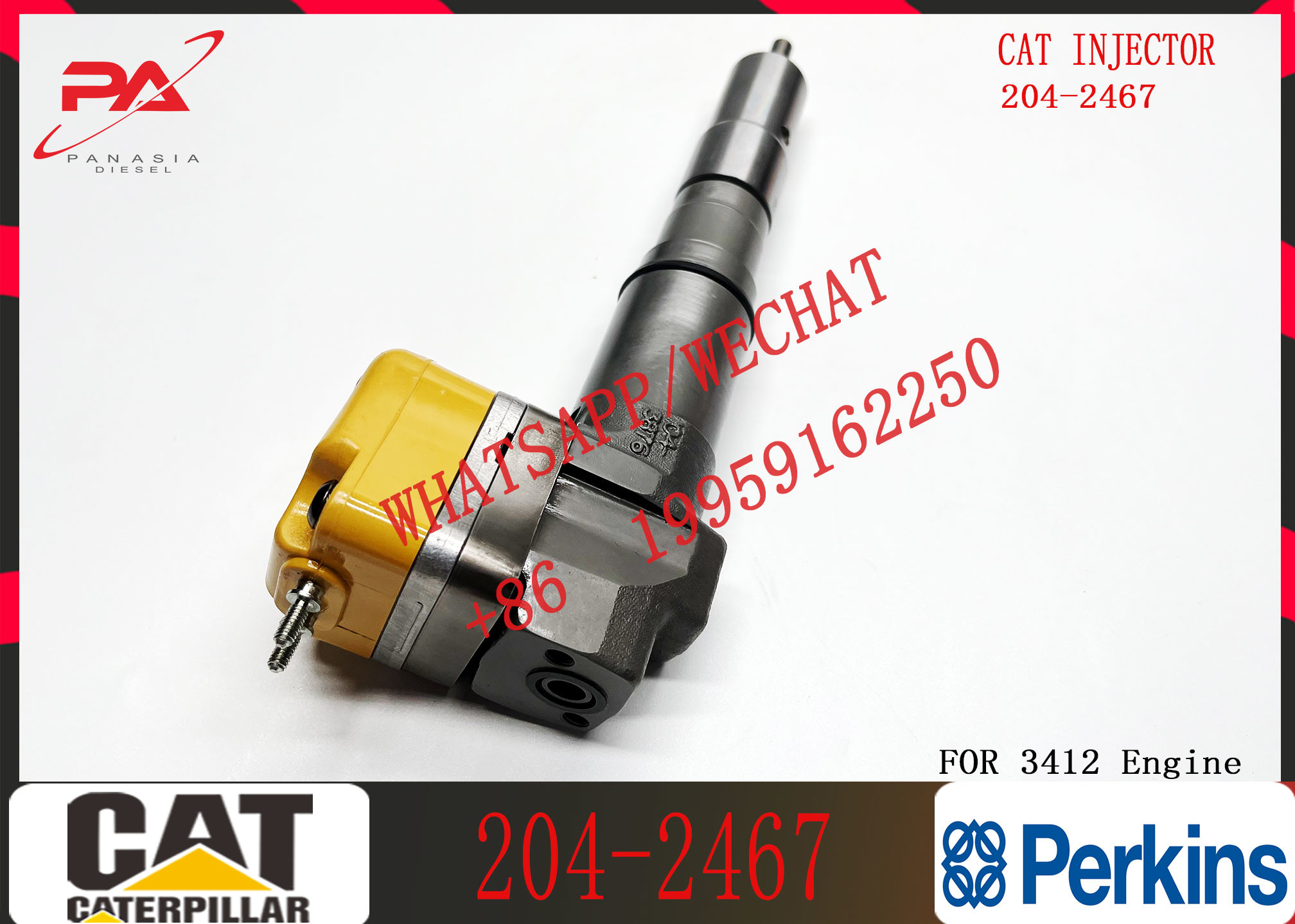 Fuel Injector 204-2467 174-7526 179-6020 20R-4148 232-1171 232-1183 4CR01974 169-7408