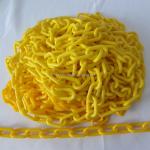 8mm PE Red/White Yellow/Black Color Plastic Safety Chain for Durable Roadway