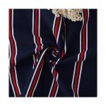 Striped 100 Pure Cotton Fabric , 192cm Sportswear Knit Cotton Yarn Fabric