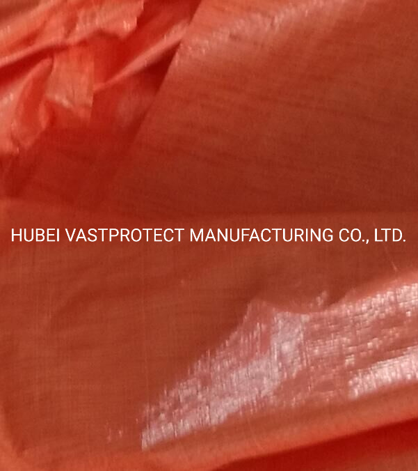 Width 3.65m Waterproof Orange PE Tarpaulin Roll with Paper Core