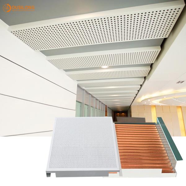 Perforated 2x2 Suspended Metal Drop Ceiling Commercial Building Wall Ceiling