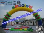 Outdoor Inflatable Gate Arch for Advertising , Custom Inflatable Archway