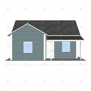 China Heya-2B03-B China 2 room sandwich panel house ready made prefab building supplier factory