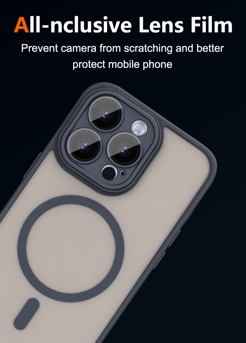 Skin Friendly Magsafe Magnetic Mobile Phone Case Shockproof For IPhone Samsung