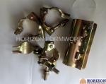 Galvanized Yellow Scaffolding Accessories Couplers EN74 Dia 48.3x48.3mm BS
