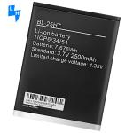 Double IC Protection White BL-25HT 2500mAh Camon C7 Mobile Phone Battery for