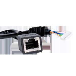 China Female Socket Rj45 Ethernet Cable 600Mm Length 8P8C Connector factory