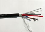 High Speed Transmission 10.2mm Hybrid Optical Fiber Cable , 8 Core Hybrid Power