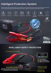 3000A 4in1 Car Jump Starter Inflator 12v 20000mah Jumpstarter Boost Emergency