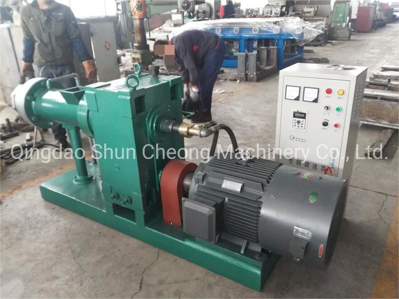CE ISO Hot Feed Rubber Extruder Equipment / Automobile Tyre Inner Tube Extruder