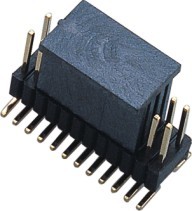 Fireproof 1.27mm * 2.54 Mm Pitch Header / PCB Board Male Pin Headers