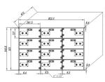Private Vault Bank Safe Deposit Box With 10mm Stainless Steel Door Plate
