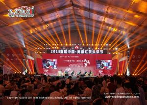 China 40m Width Outdoor Event Tents With Water Proof PVC Roof For Exhibition factory