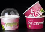 Disposable Ice Cream Cups Gelato Cups With Covers and Spoons