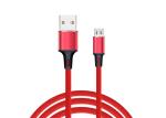 1m Length Braided USB Cable , Micro USB Charging Cable For Mobile Phone