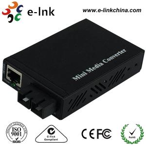 China E- Link Single Mode SC Fiber Ethernet Media Converter 10 / 100 / 1000Mbps factory