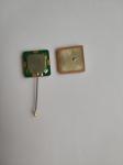 25-25-4mm GPS Ceramic Antenna , Internal Passive Module Antenna UFL Connector