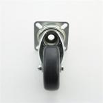 JY TPR 3 Inch Swivel Caster Wheels Light Flat Plate With Hole Top