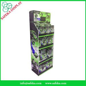 China 4 tiers innovative pop displays merchandising retail floor corrugated displays for toys factory