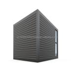 Galvanized Steel Square Tubes 10ft Modern Wooden Steel Structure Office for