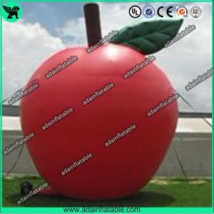 China Custom Red Inflatable Products 5M Oxford Inflatable Apple For Advertisement factory