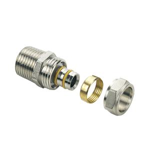 China OEM Thread Type NPT/BSP Pex Press Fittings For Gas Meter Male Female Connector factory