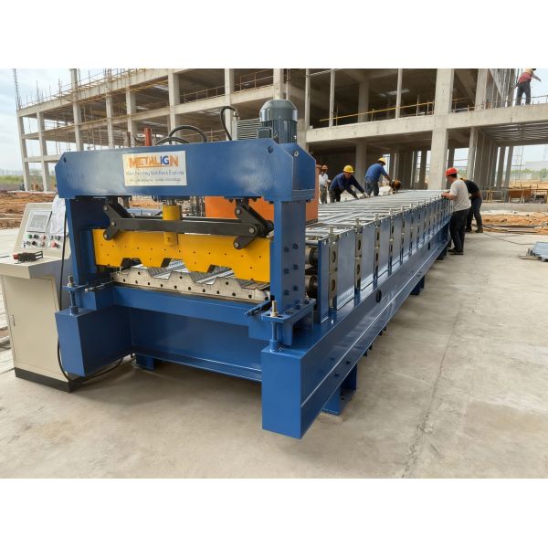 High Friction Surface Embossing Floor Deck Roll Forming Machine YX70-165 Metal