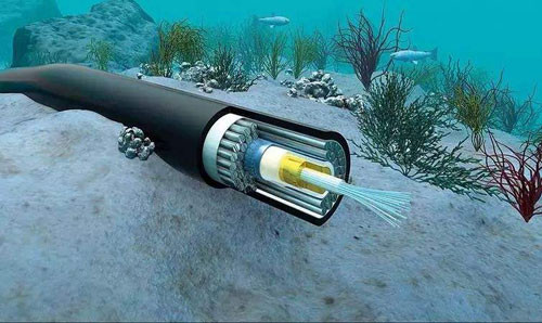 GYTA33 Fiber Optic Cable HDPE Sheath Steel Wires Armored Subsea Underwater