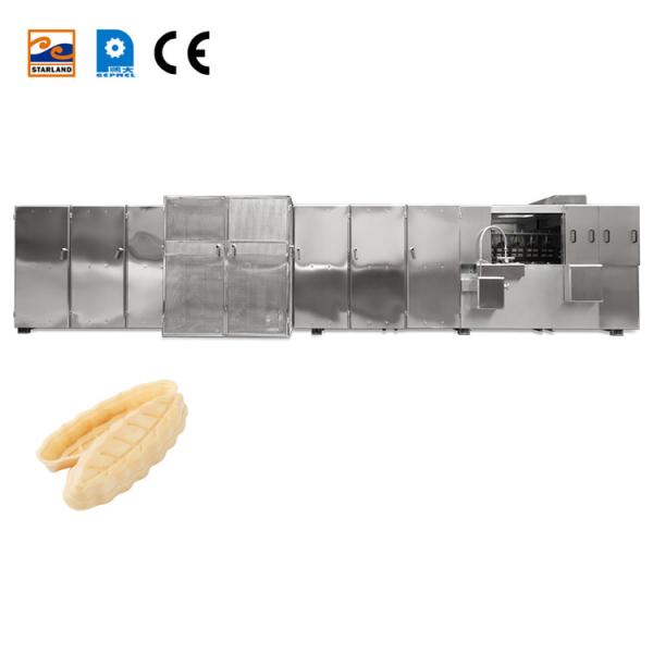 Effortless Monaka Wafer Biscuit Production Line Digital Display Temperature