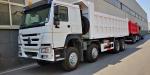 Used HOWO 8X4 Heavy Duty Dump Truck After Refurbishment with and Max Speed 75 Km