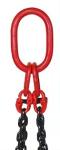 Load Lifting Chain Sling 4 Legs Black Towing Tie Chains Rigging for Heavy Loads