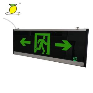 China Rechargeable Fluorescent Fire Exit Signs For Movie Theater / Shopping Mall factory