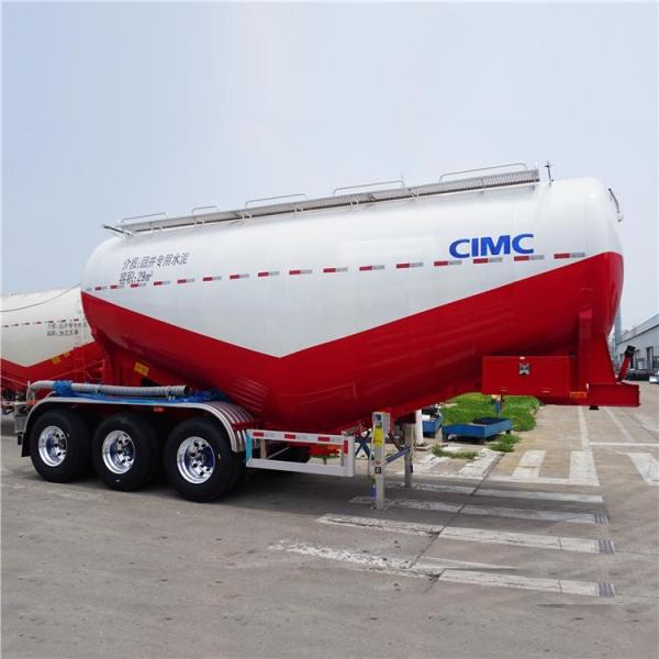 50T 90CBM Silobas V Shape Cylindrical Pneumatic Sand Trailer