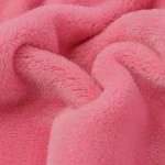 Customized Color 100D Yarn Count Coral Fleece Fabric for Pajamas 300gsm Double