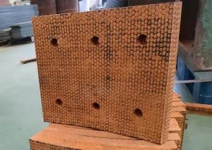 China Woven Brake Block Material Brake Pads Friction Pads Woven Brake Lining with Holes factory