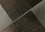 210GSM Micro Velvet Fabric / Velvet Fabric Material Cross Pattern Brown