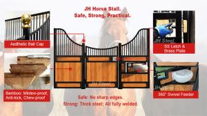 China Easy Equipped Galvanized Horse Stable Fronts Fence Panel 10ft factory