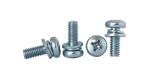 Zinc Plated Steel Pan Head SEMS Screws Pan Head Screws With Flat Washer And