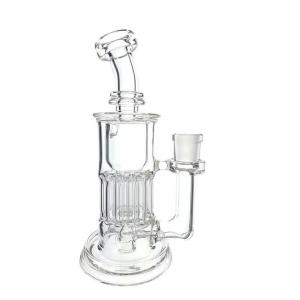 China Perc Glass Recycler Bong Detachable Chigiriki Layered Recycler With Matrix factory