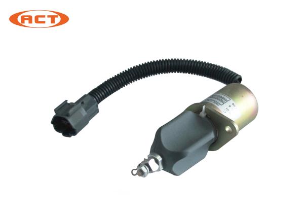 YAMA Excavator Engine Stop Solenoid Valve , Shut Off Solenoid 1751ES-12A3UC12
