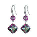 Wholesale 925 Sterling Silver Trillion Cut Mystic Topaz Tennnis Bracelet