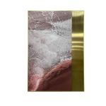 Stainless Steel Sandstone Painting Entryway Hanging Painting For Luxury Spaces