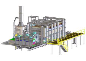 China 8tpd Amber Bottle Soda Lime Small Capacity Recuperative Furnace factory