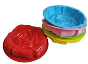 China Silicone manufacturer Silicone baking tools Rose shape silicone mold cake mold SB-006 factory