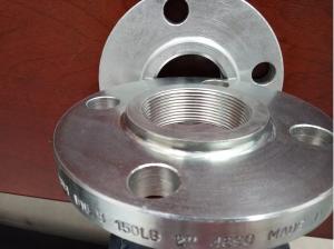 China 5 Inch Pipe Threaded Flange 304 316 Stainless Steel Polished Surface factory