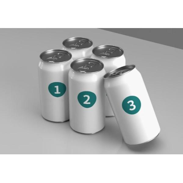 Standard Sleek Slim Stubby Custom Printed Aluminum Beer Cans 211mm Dia