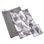 Sublimation printed microfiber microfiber waffle golf towel custom logo